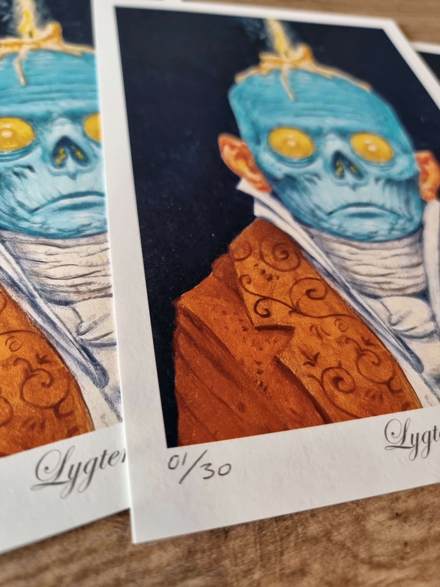 Lygtemand - Nummereret og signeret