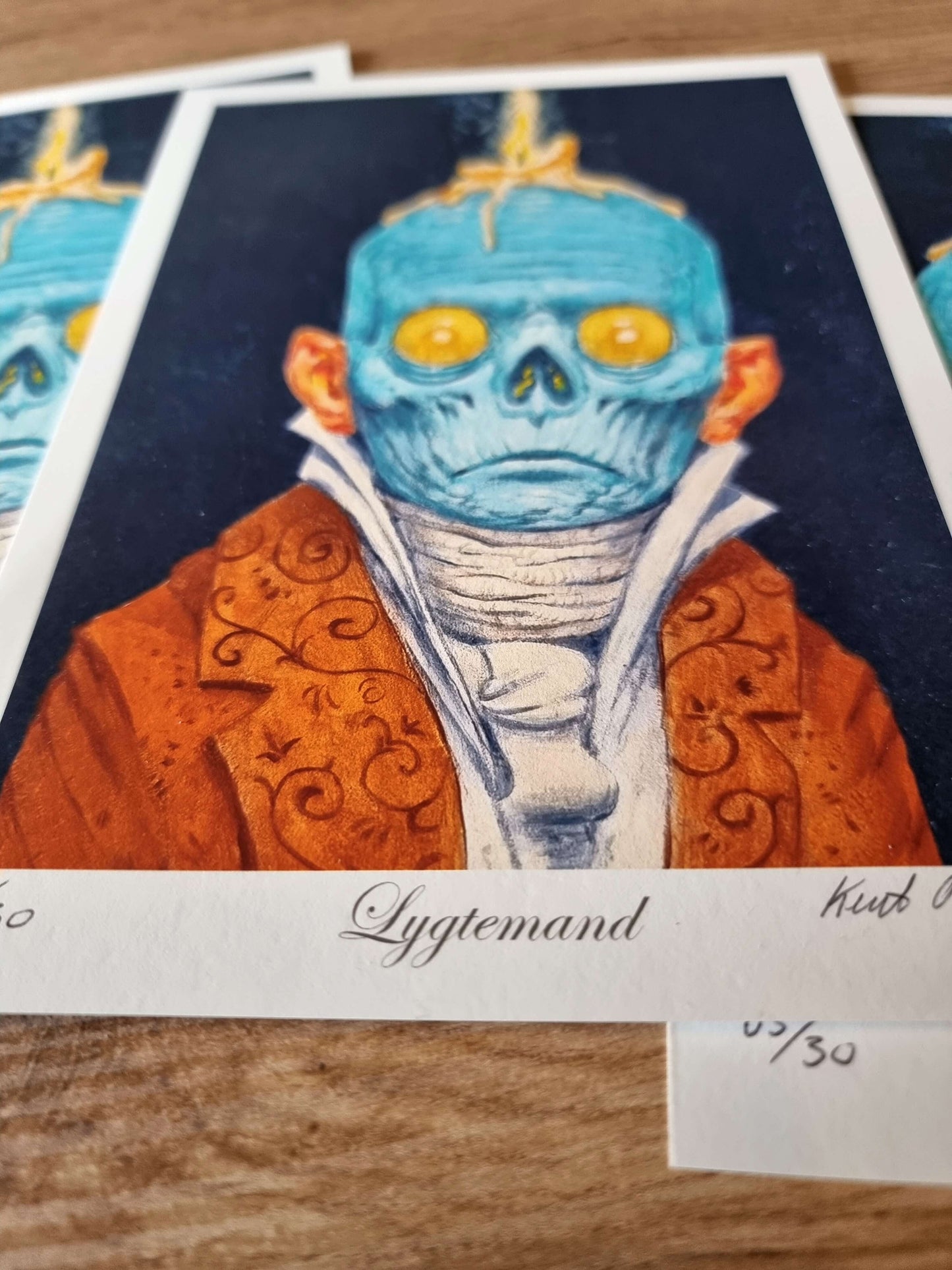 Lygtemand - Nummereret og signeret