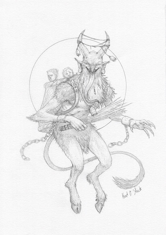 Krampus - Original tegning A4